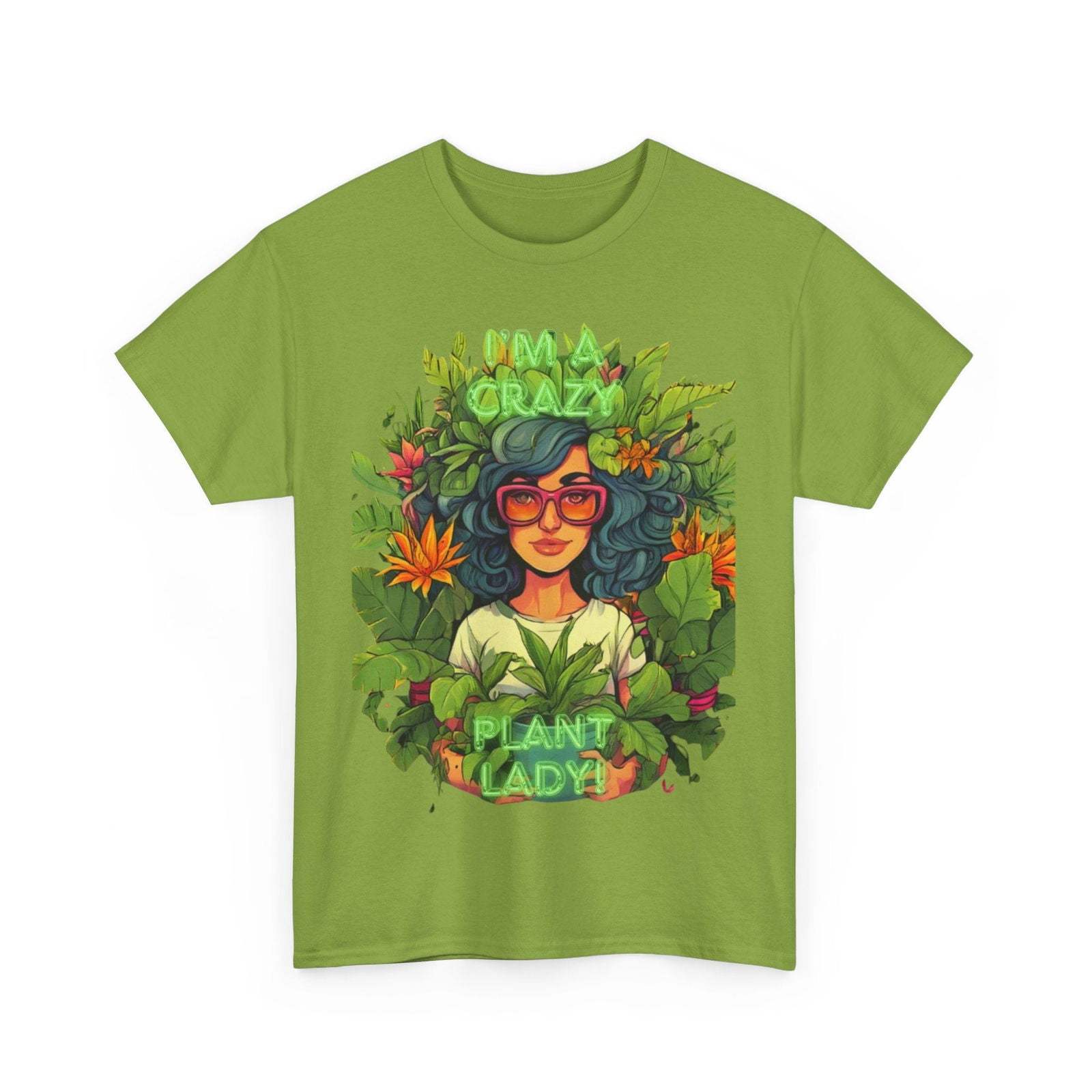 Im A Crazy Plant lady Unisex Heavy Cotton Women's Tee - S-Mart Shop Smart Treasures
