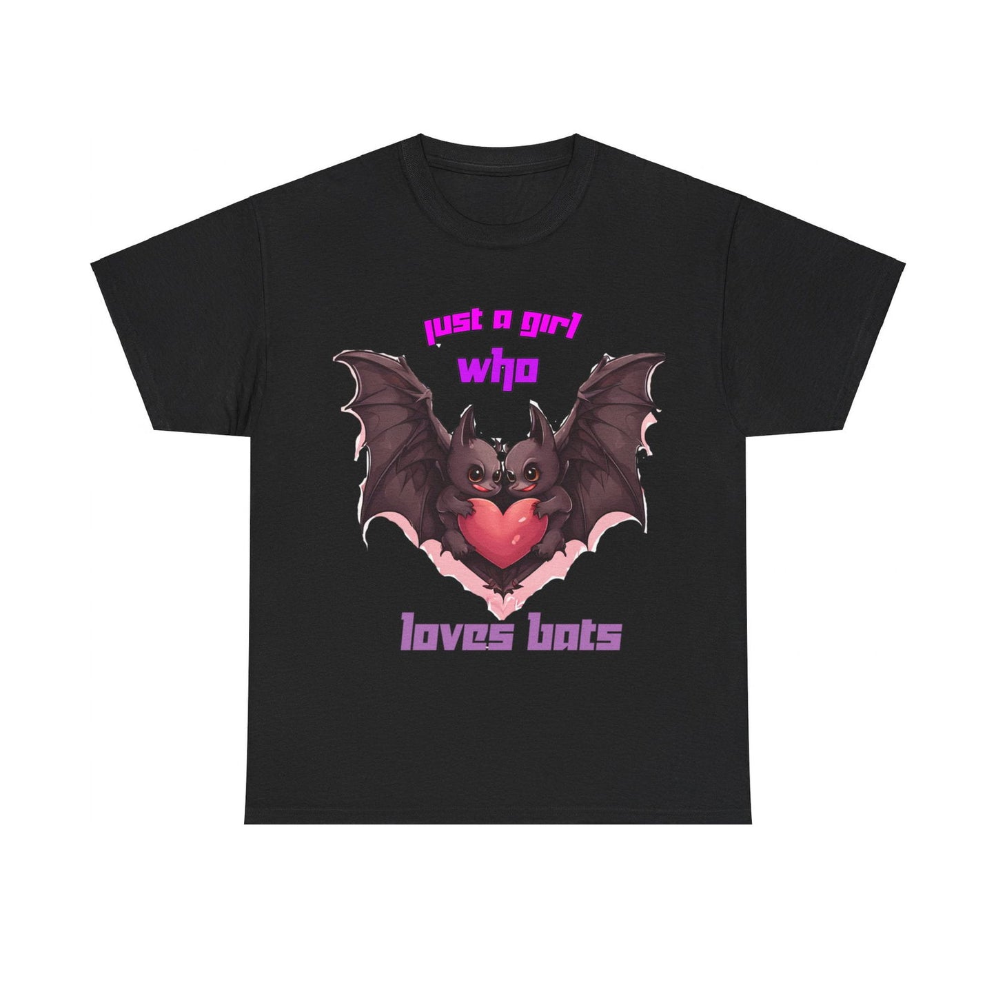 Just a Girl Who Loves Bats Unisex Heavy Cotton Tee - S-Mart Shop Smart Treasures