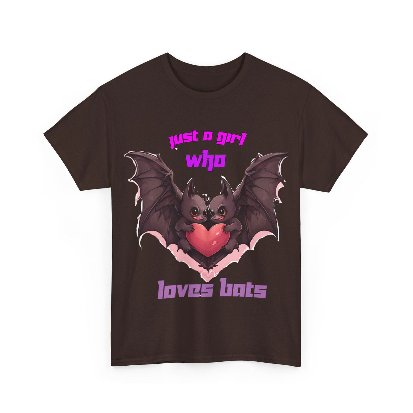 Just a Girl Who Loves Bats Unisex Heavy Cotton Tee - S-Mart Shop Smart Treasures