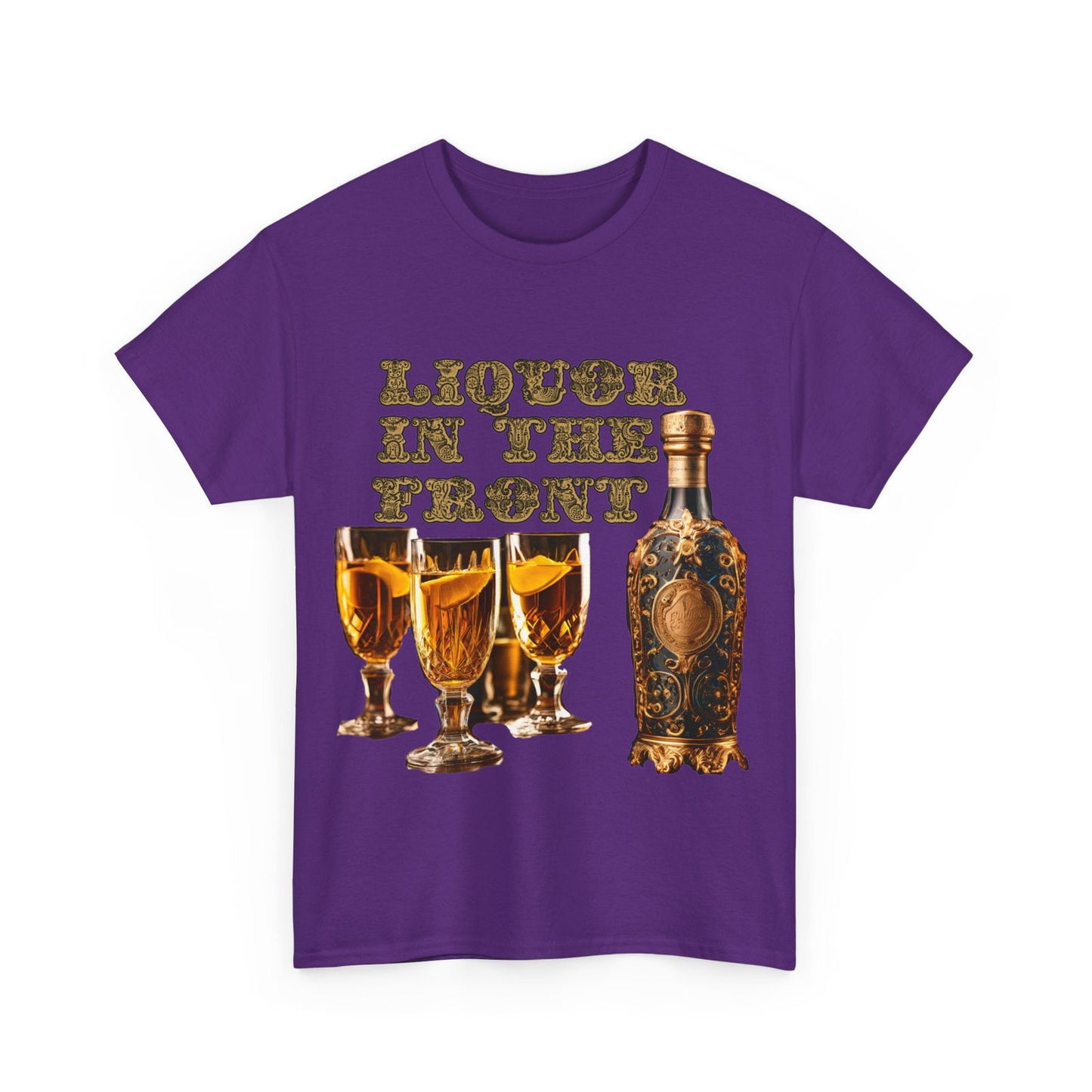 Liquor In The Front, Poker In The Rear Unisex Heavy Cotton Tee - S-Mart Shop Smart Treasures