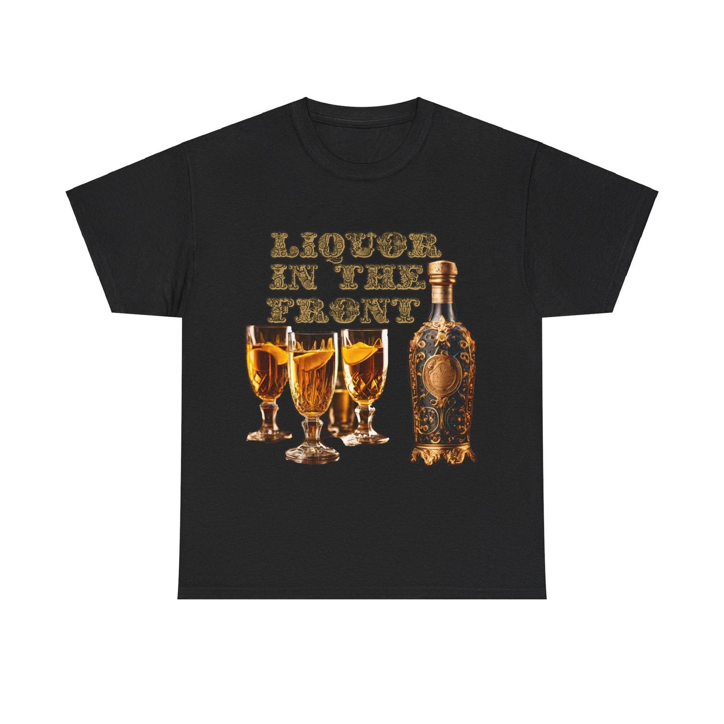 Liquor In The Front, Poker In The Rear Unisex Heavy Cotton Tee - S-Mart Shop Smart Treasures