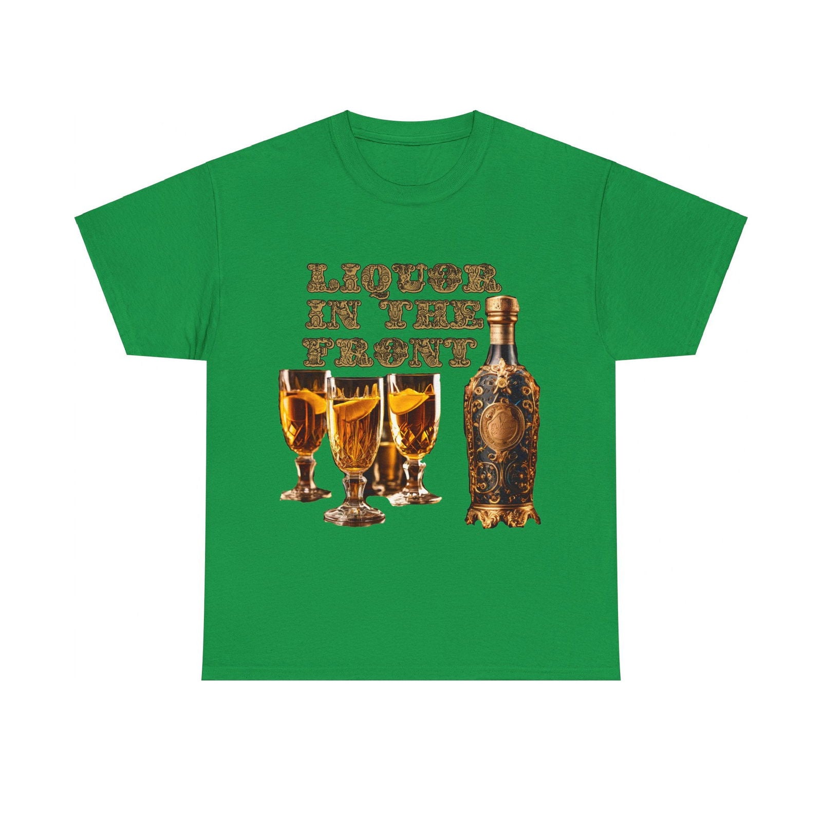 Liquor In The Front, Poker In The Rear Unisex Heavy Cotton Tee - S-Mart Shop Smart Treasures