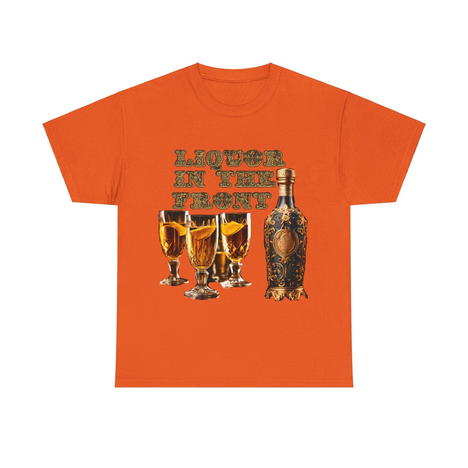 Liquor In The Front, Poker In The Rear Unisex Heavy Cotton Tee - S-Mart Shop Smart Treasures