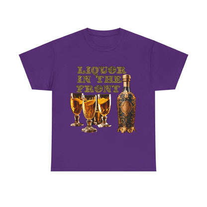 Liquor In The Front, Poker In The Rear Unisex Heavy Cotton Tee - S-Mart Shop Smart Treasures