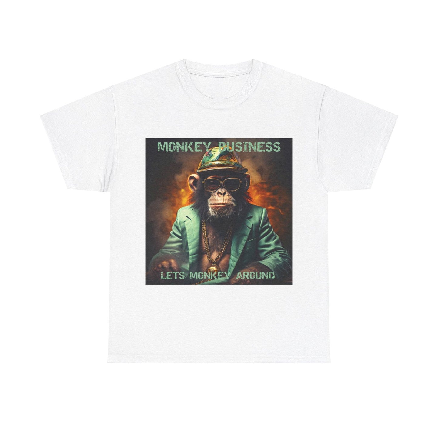 Monkey Business Unisex Heavy Cotton Tee - S-Mart Shop Smart Treasures