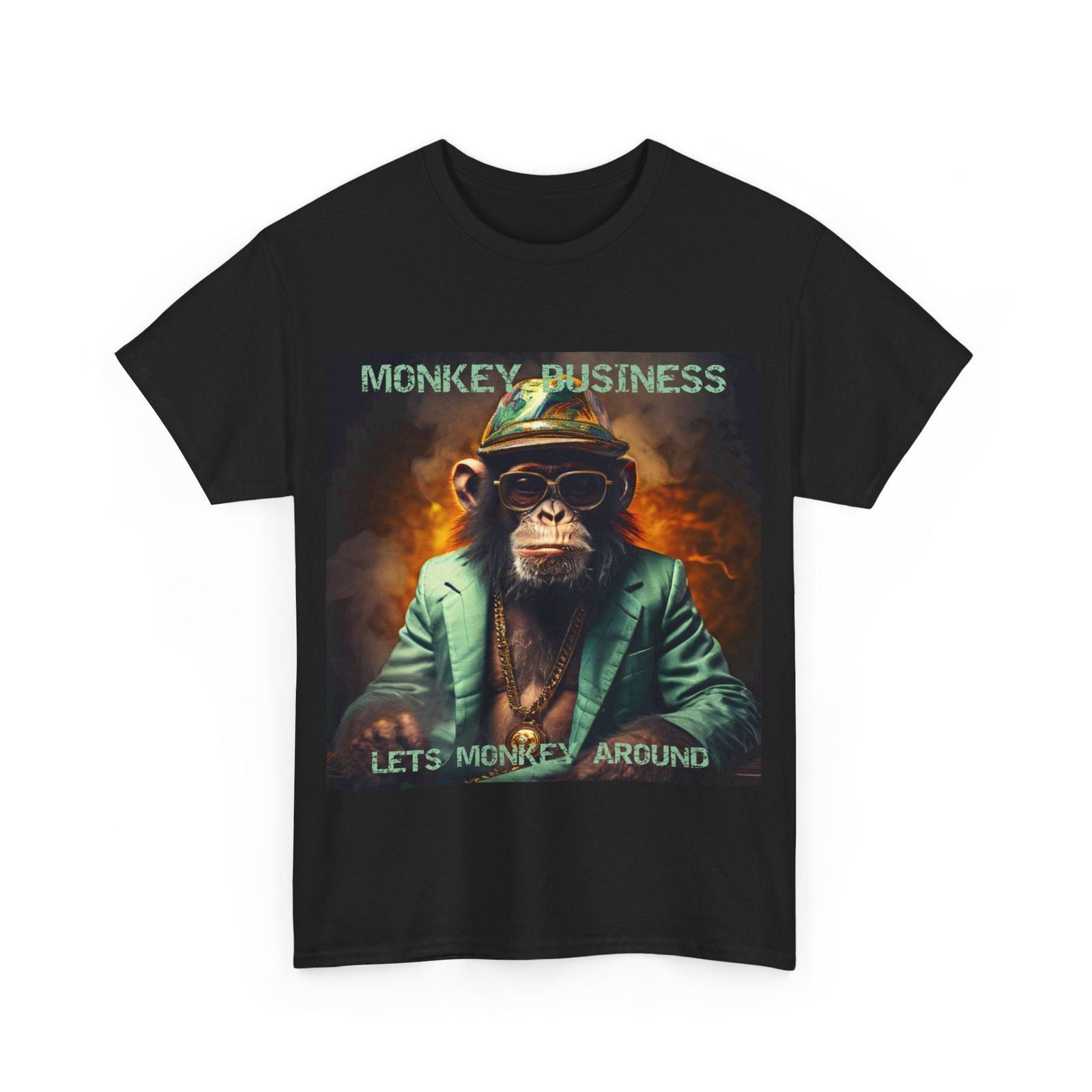 Monkey Business Unisex Heavy Cotton Tee - S-Mart Shop Smart Treasures