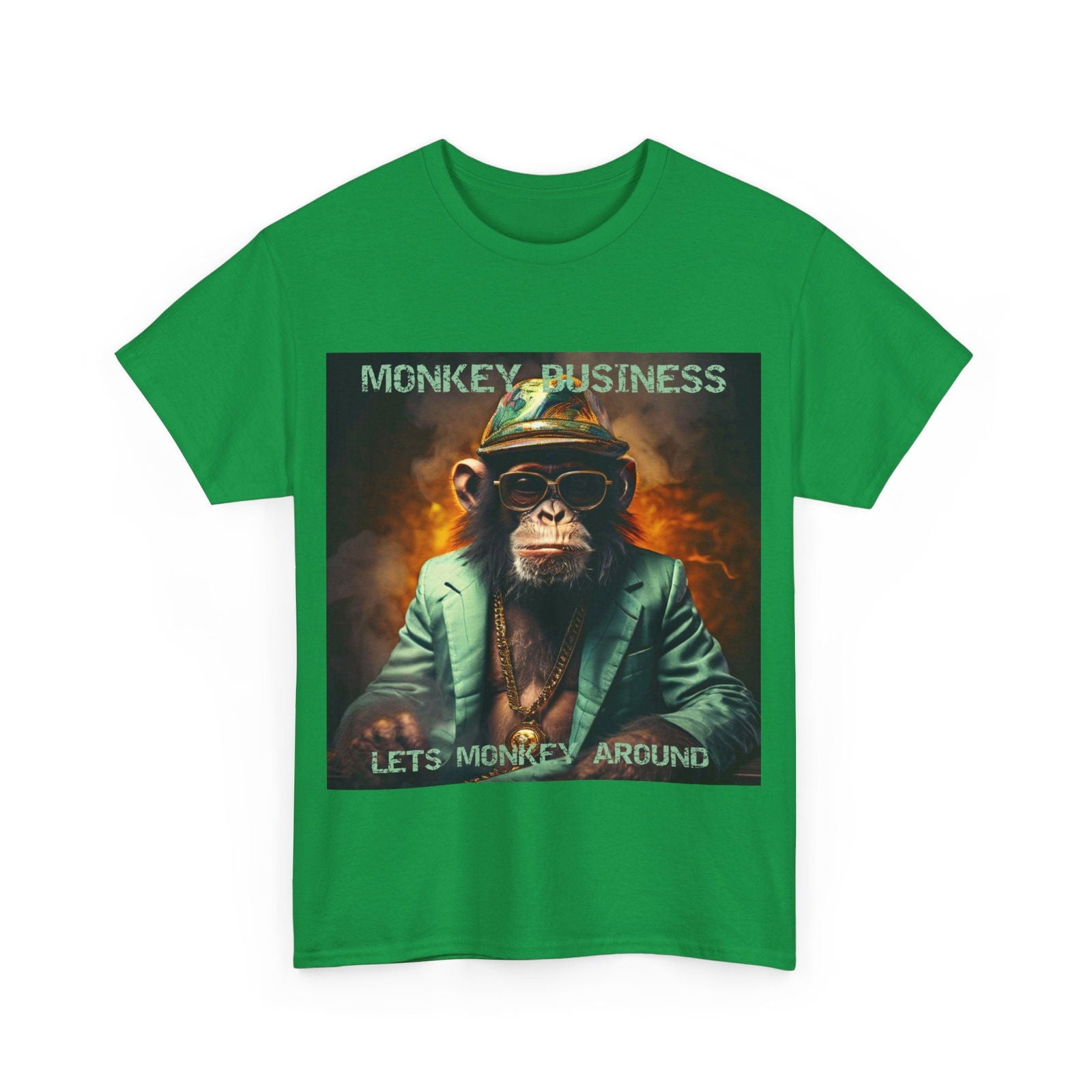 Monkey Business Unisex Heavy Cotton Tee - S-Mart Shop Smart Treasures