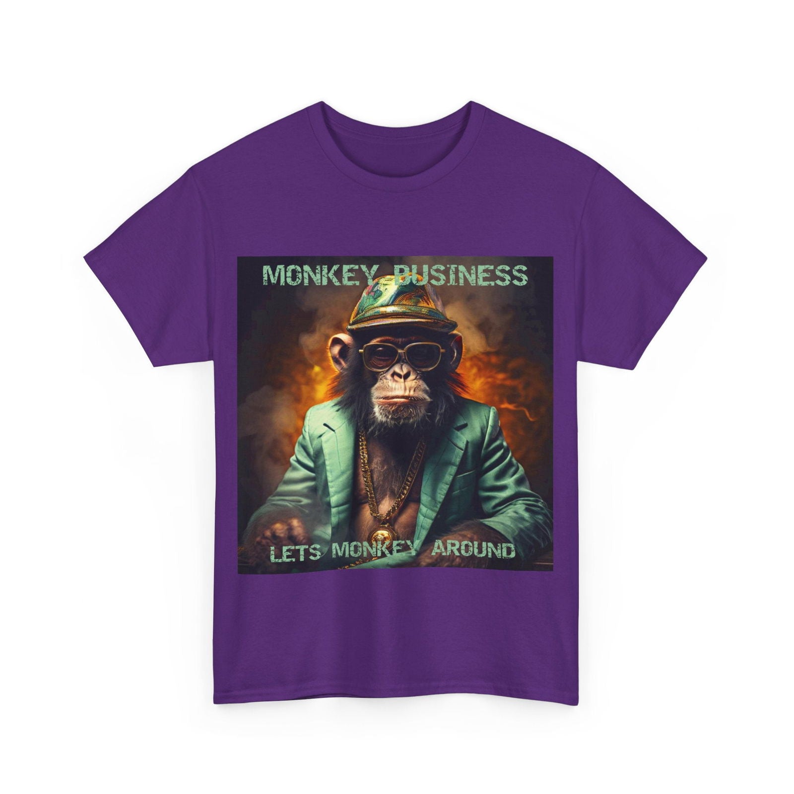 Monkey Business Unisex Heavy Cotton Tee - S-Mart Shop Smart Treasures