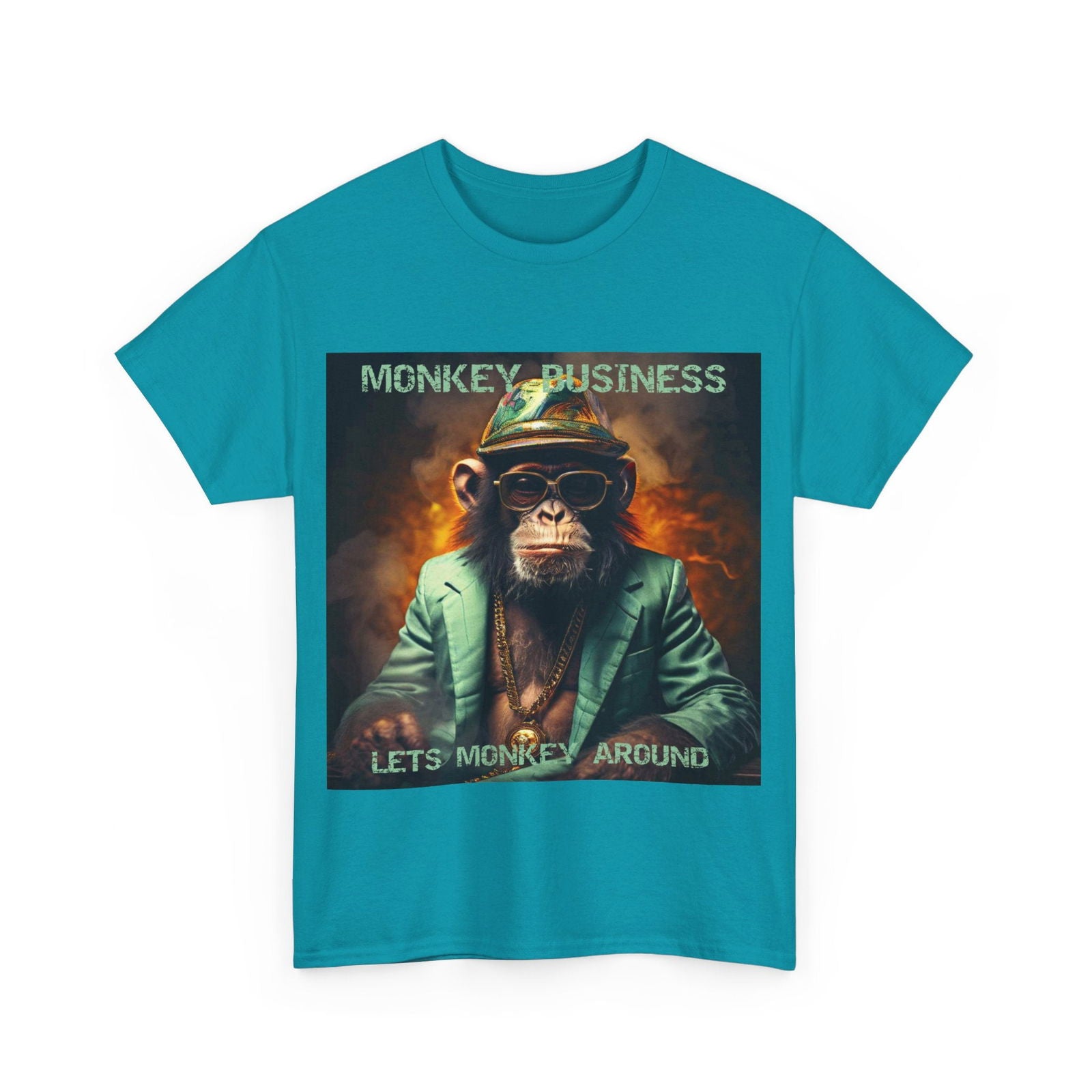 Monkey Business Unisex Heavy Cotton Tee - S-Mart Shop Smart Treasures