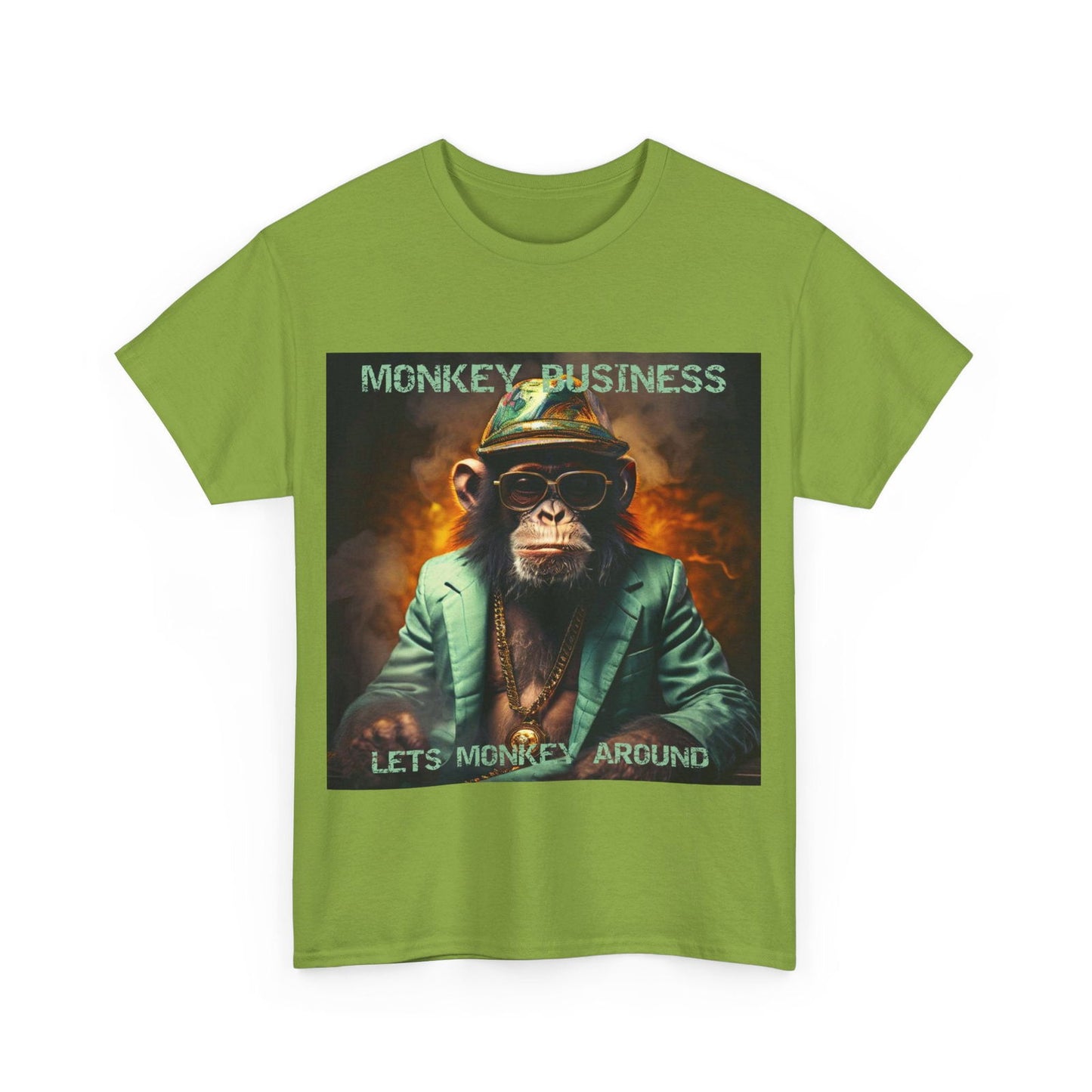 Monkey Business Unisex Heavy Cotton Tee - S-Mart Shop Smart Treasures
