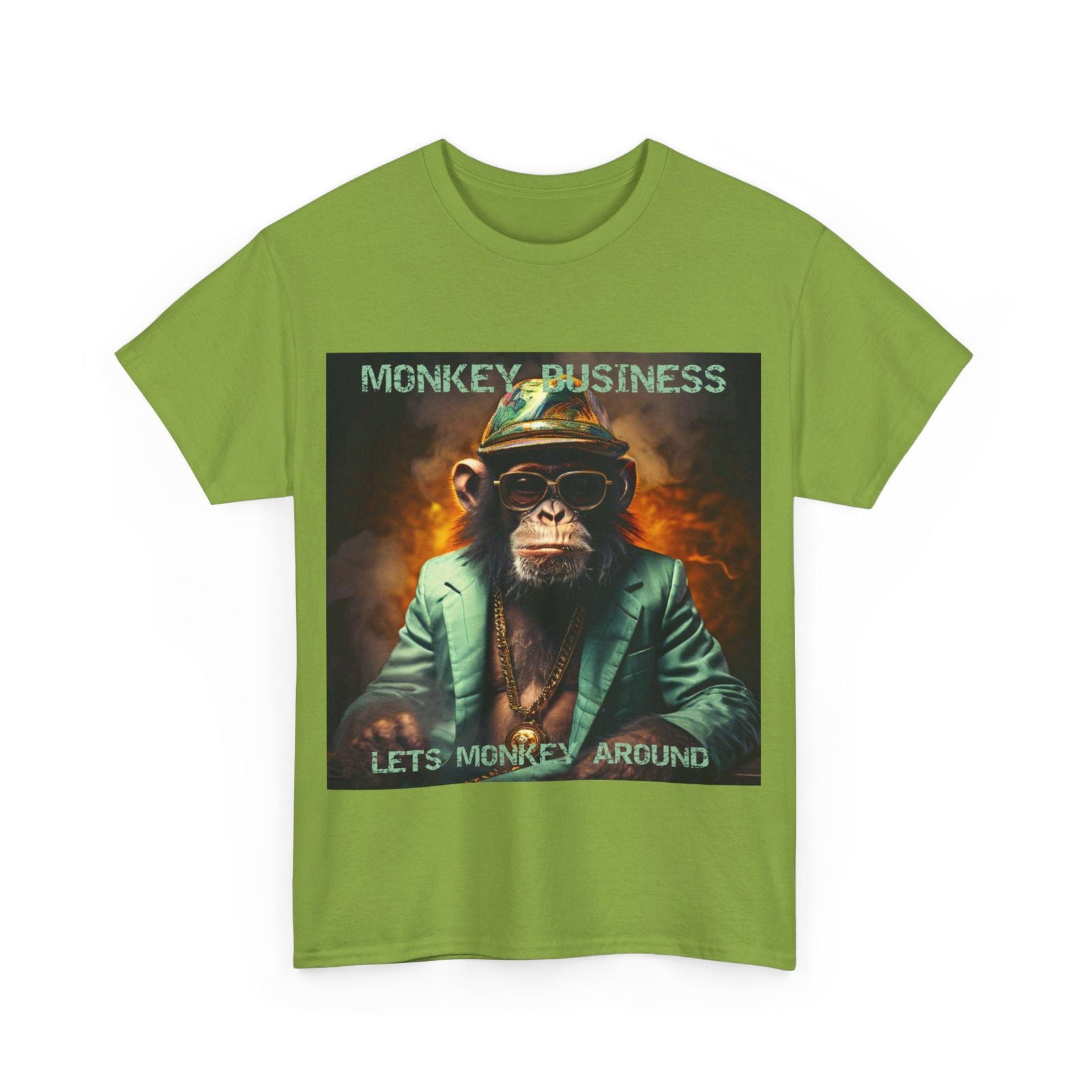 Monkey Business Unisex Heavy Cotton Tee - S-Mart Shop Smart Treasures