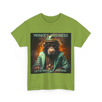Monkey Business Unisex Heavy Cotton Tee - S-Mart Shop Smart Treasures