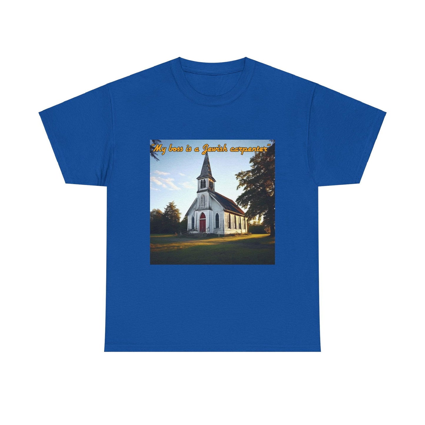My Boss Is A Jewish Carpenter Unisex Heavy Cotton Tee - S-Mart Shop Smart Treasures
