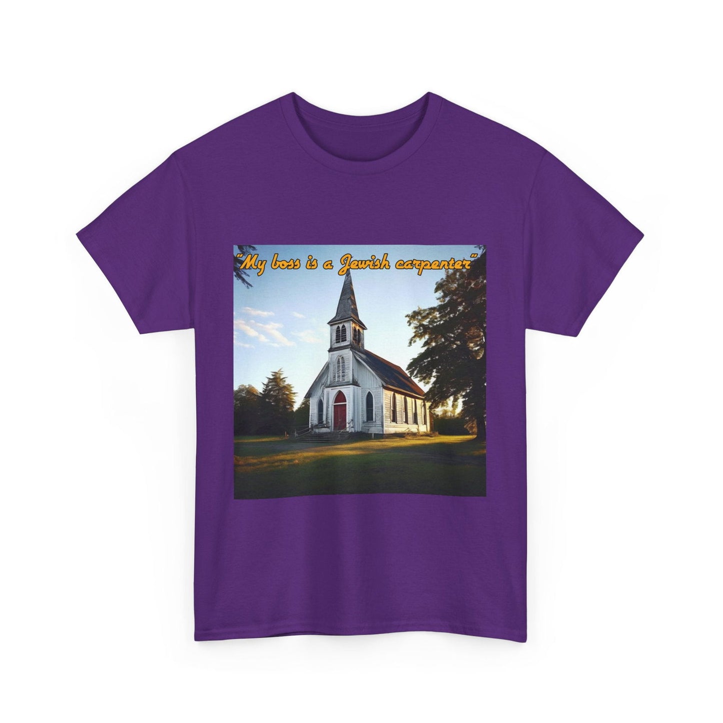 My Boss Is A Jewish Carpenter Unisex Heavy Cotton Tee - S-Mart Shop Smart Treasures