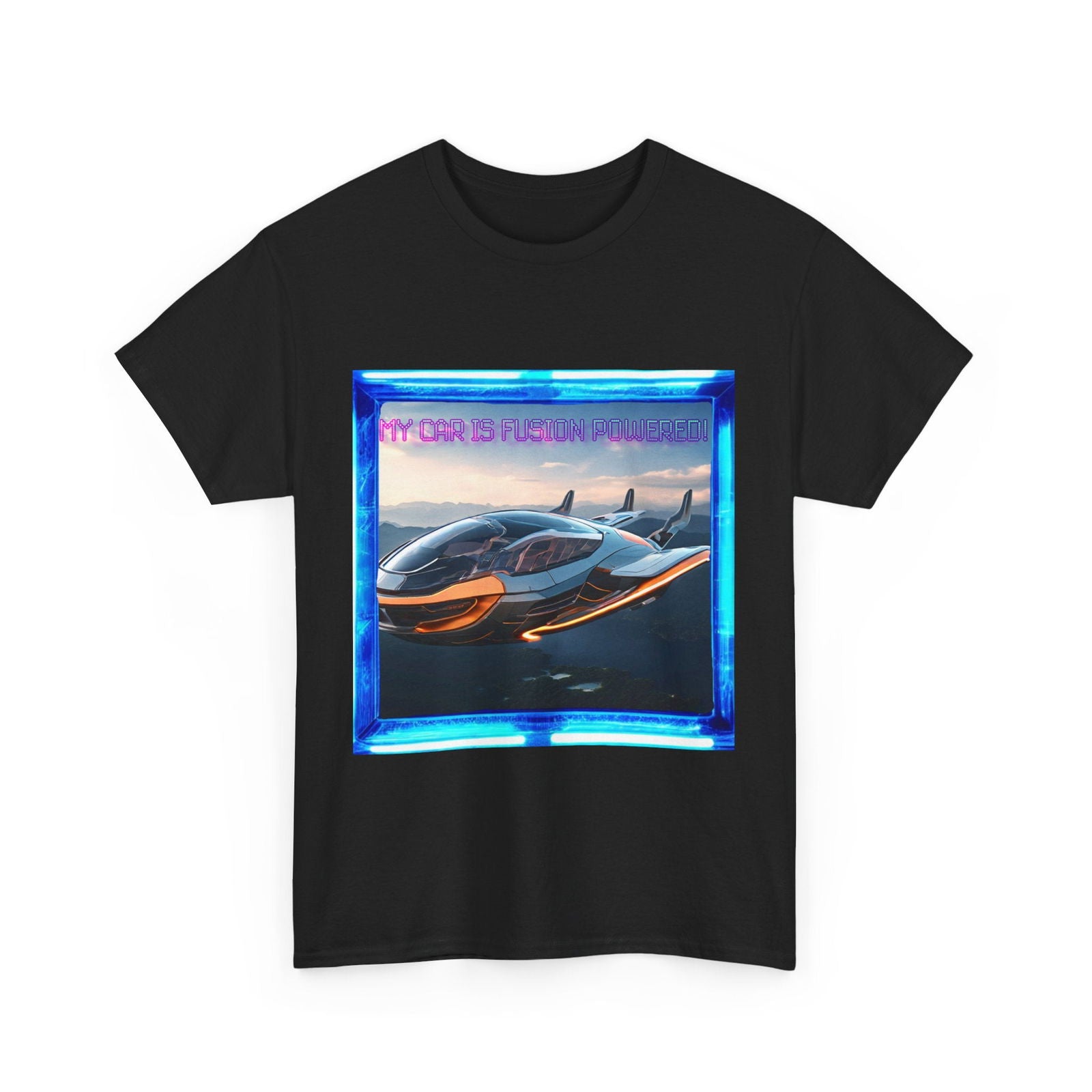 My Car Is Fusion Powered Unisex Heavy Cotton Tee - S-Mart Shop Smart Treasures