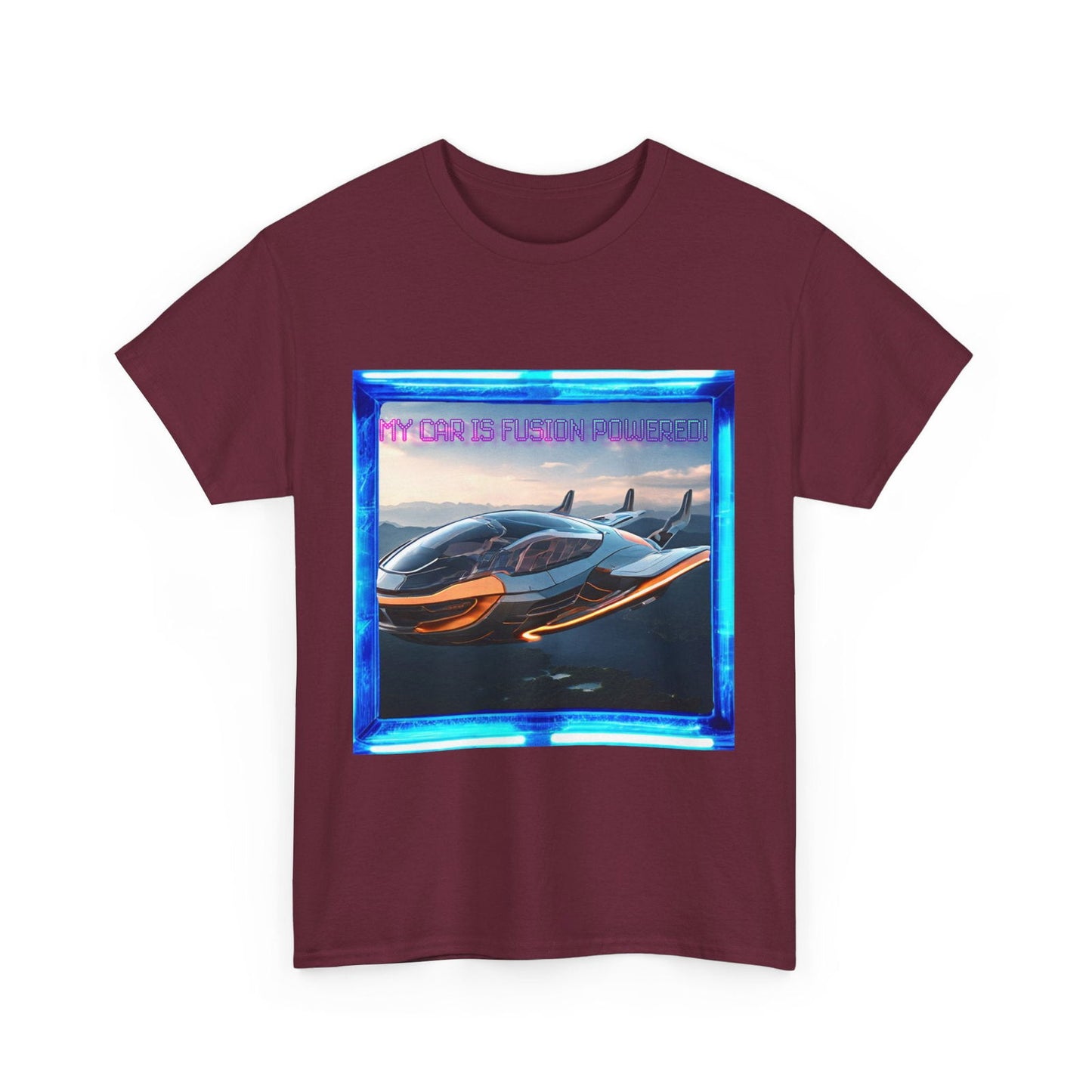My Car Is Fusion Powered Unisex Heavy Cotton Tee - S-Mart Shop Smart Treasures