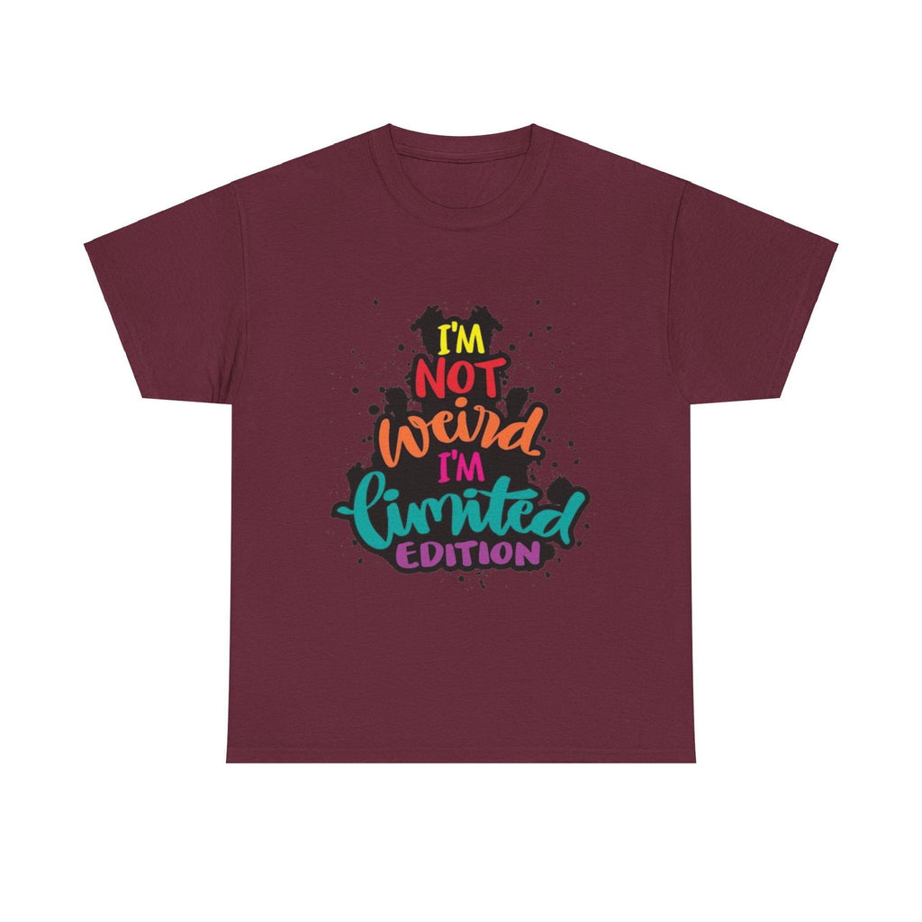 Not Weird Limited Edition Unisex Heavy Cotton Tee - S-Mart Shop Smart Treasures