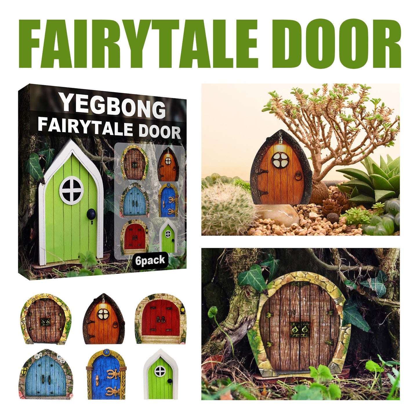 Garden Decoration Fairy Tale Door Courtyard Crafts