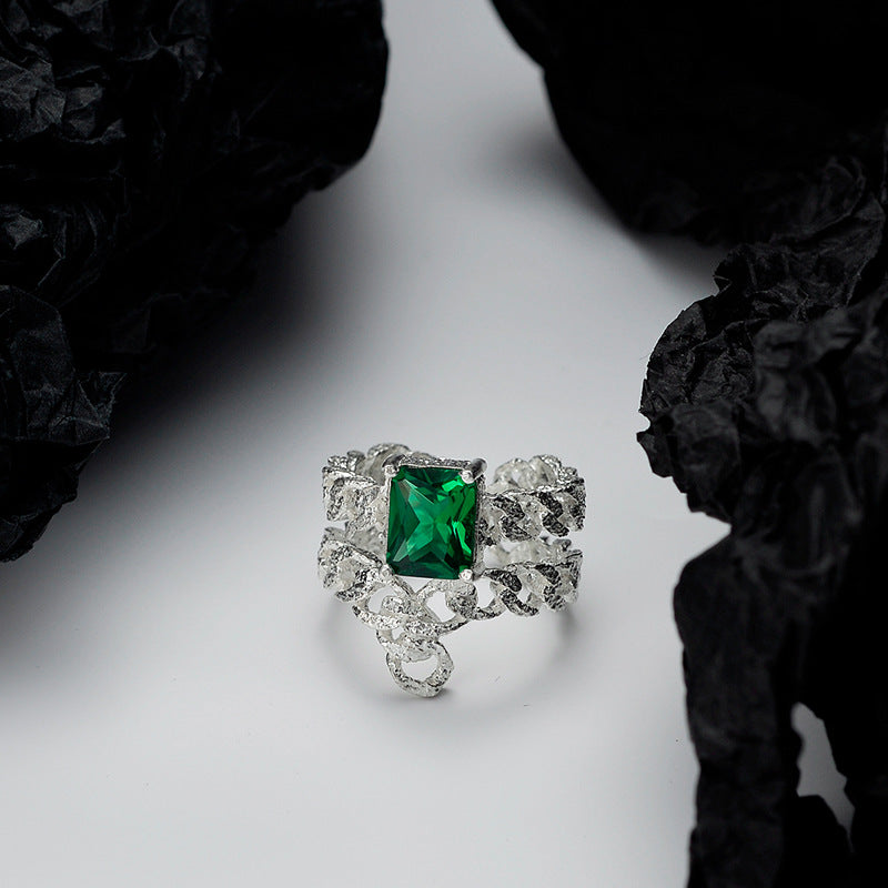 Emerald Ring Fashion Personality Female