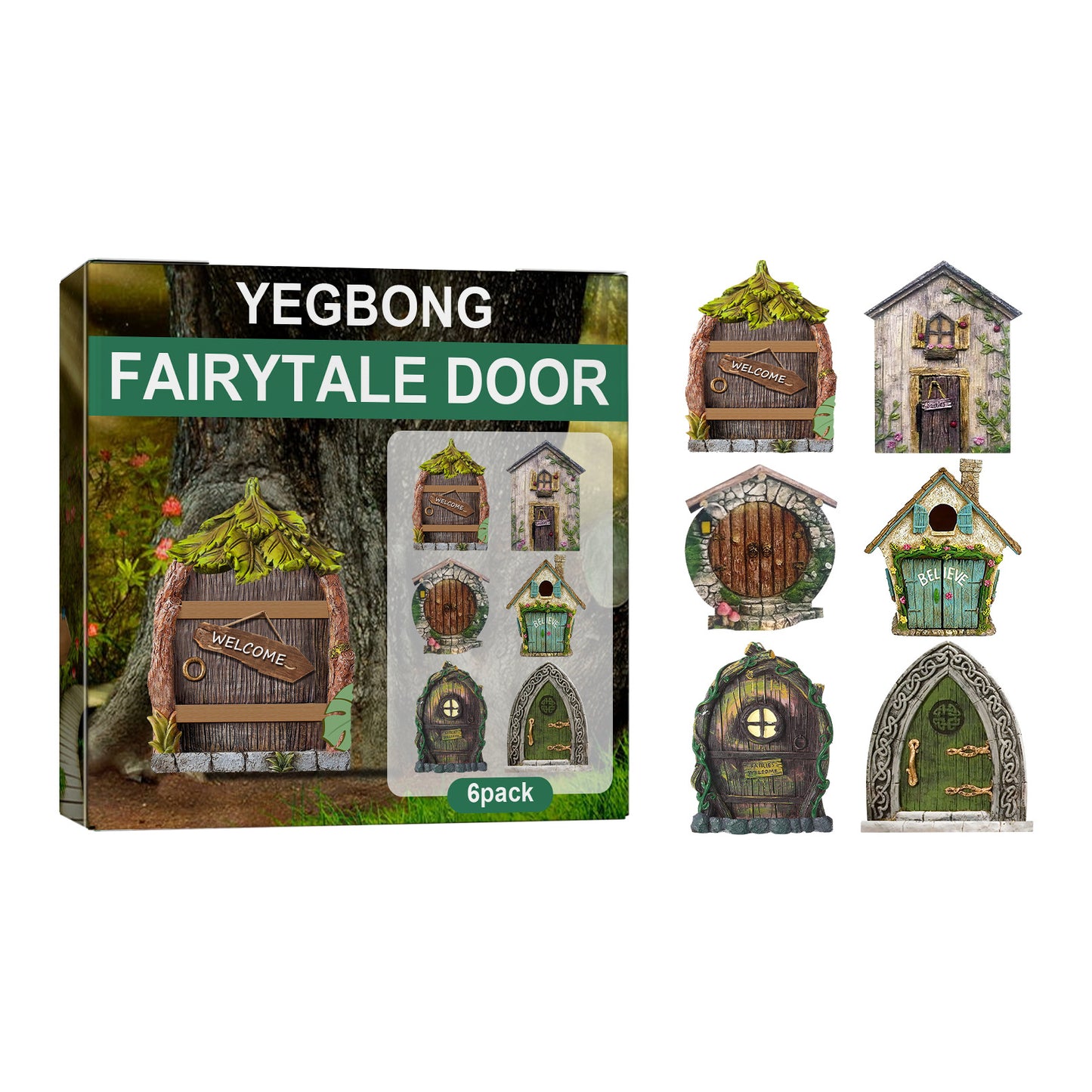 Garden Decoration Fairy Tale Door Courtyard Crafts