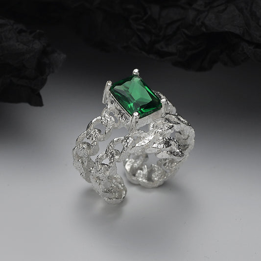 Emerald Ring Fashion Personality Female