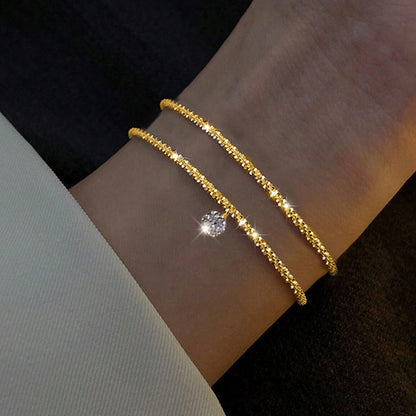 Gold And Sliver Rhinestones Bracelet Womens Jewelry