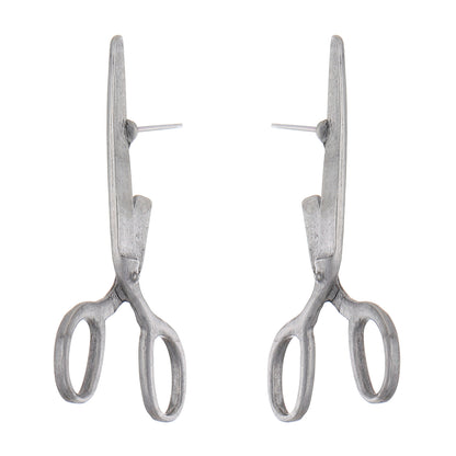 Creative Fashion Jewelry Retro Scissors Ear Studs Female Niche