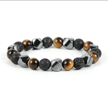 Natural Tigereye Volcanic Stone Bracelet