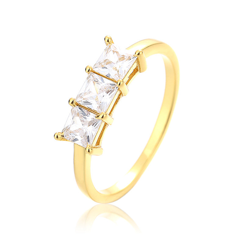 Female Niche Zircon 925 Silver Ring