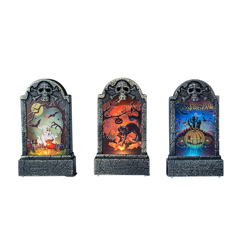 Halloween Tombstone Light Bar Haunted House Secret Room Dress Up Props