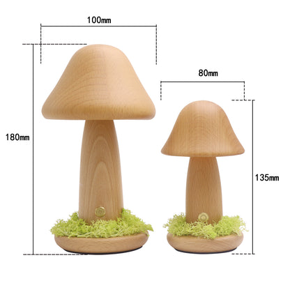 Twist Head Mushroom Small Night Lamp Warm Light Touch  Home Decor