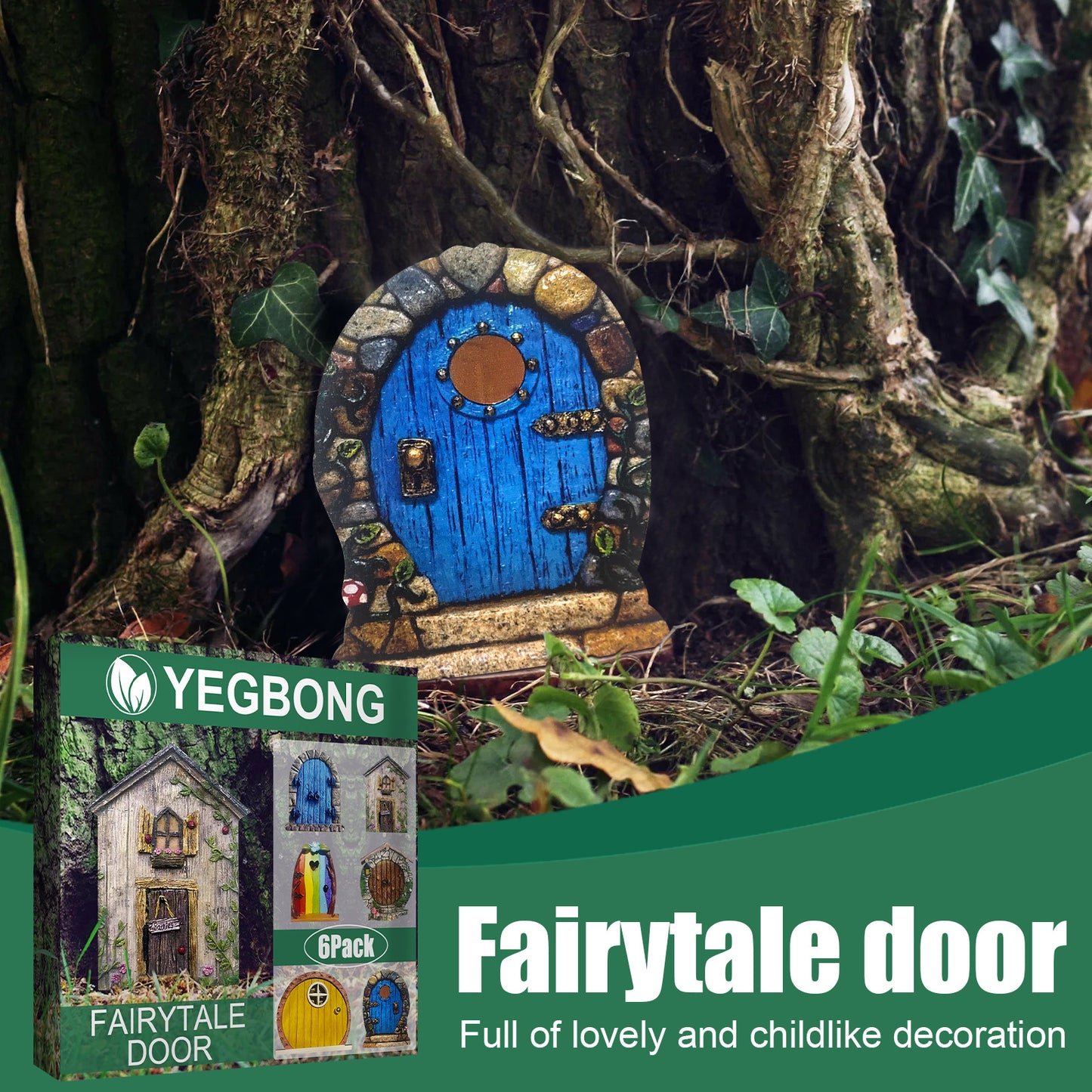 Garden Decoration Fairy Tale Door Courtyard Crafts