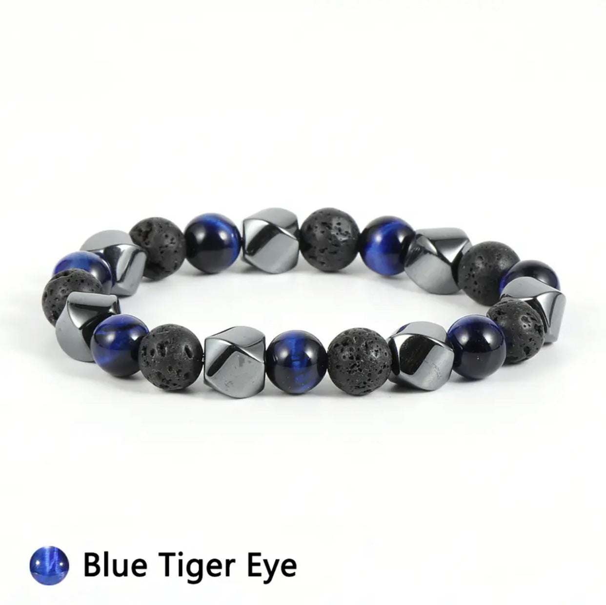 Natural Tigereye Volcanic Stone Bracelet