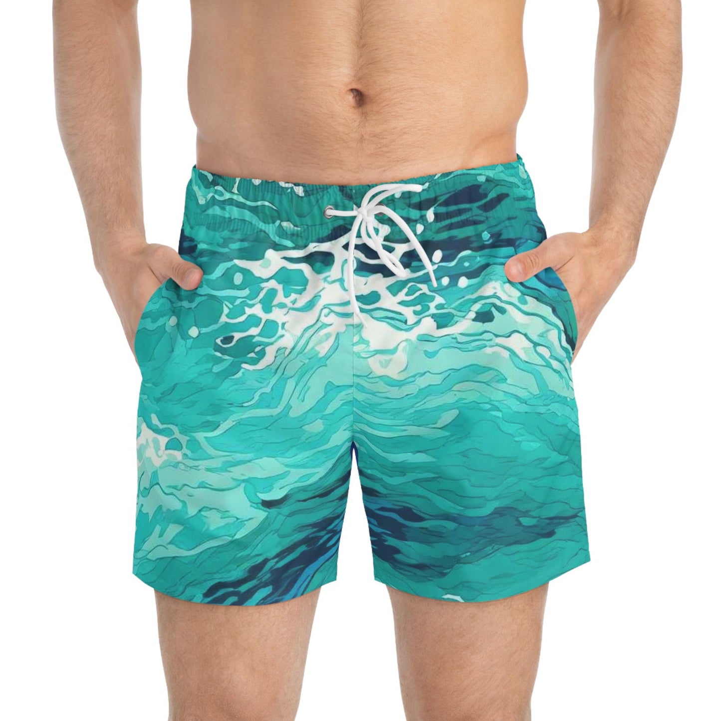 Oceanwave 1 Swim Trunks (AOP) - S-Mart Shop Smart Treasures
