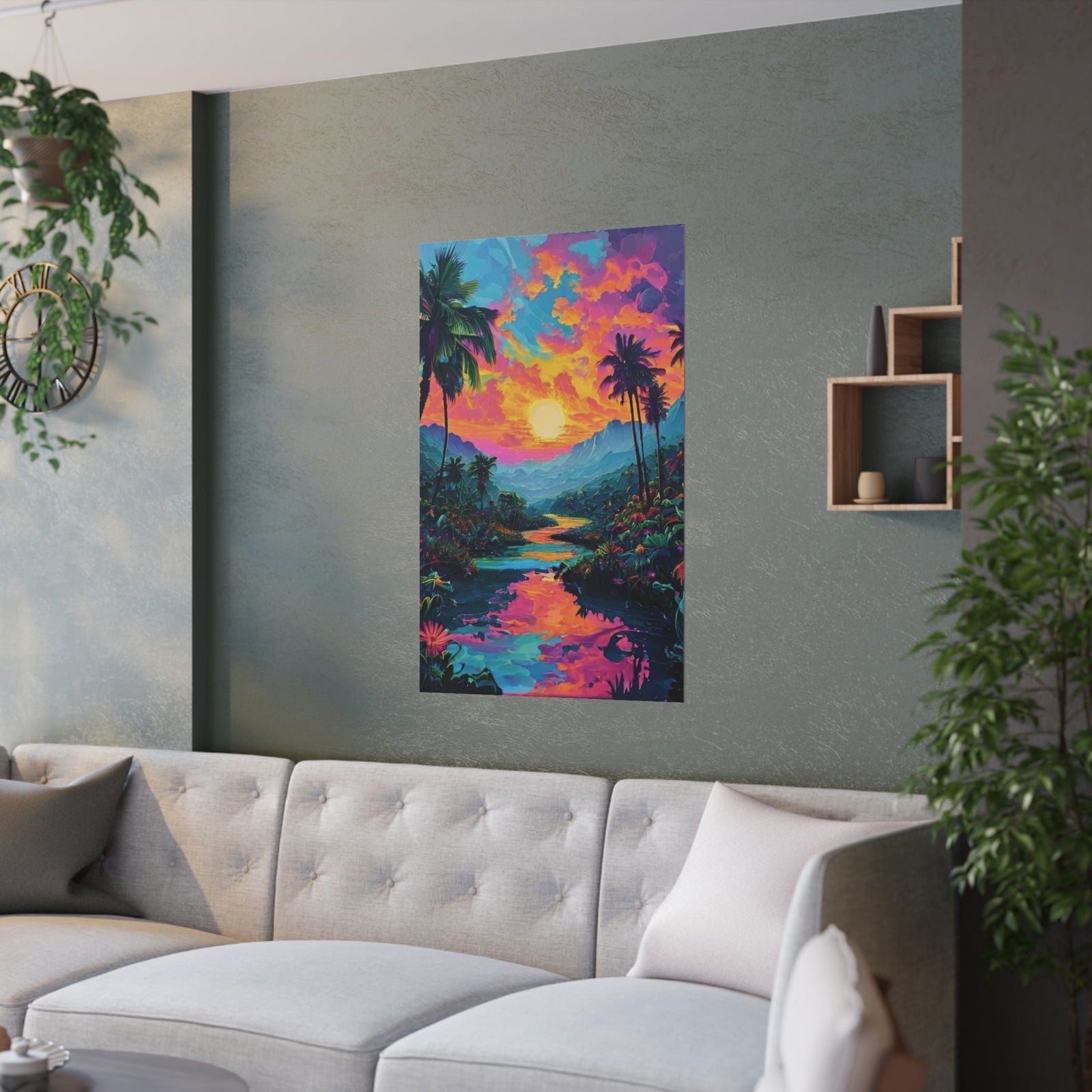 Paradise Sunset Satin Posters (210gsm) - S-Mart Shop Smart Treasures