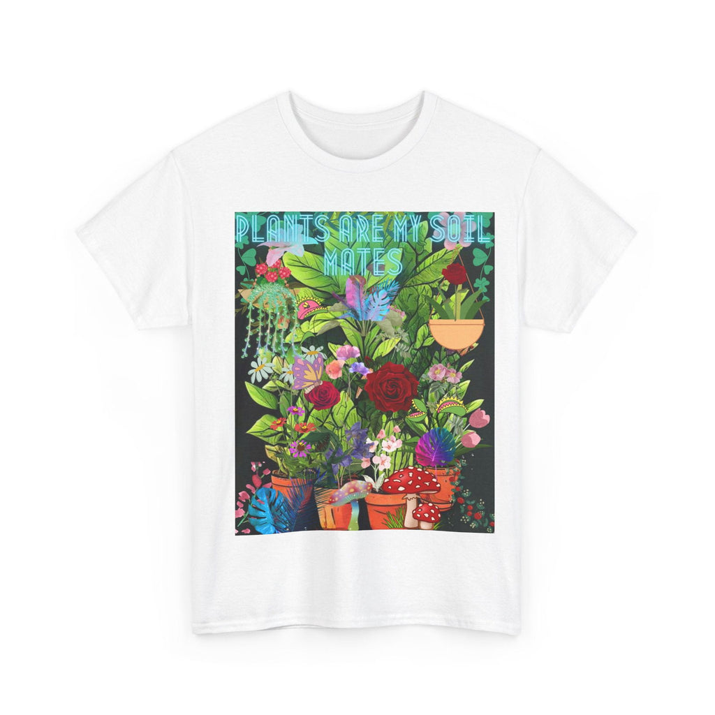 Plants Are My Soil Mates Unisex Heavy Cotton Tee - S-Mart Shop Smart Treasures