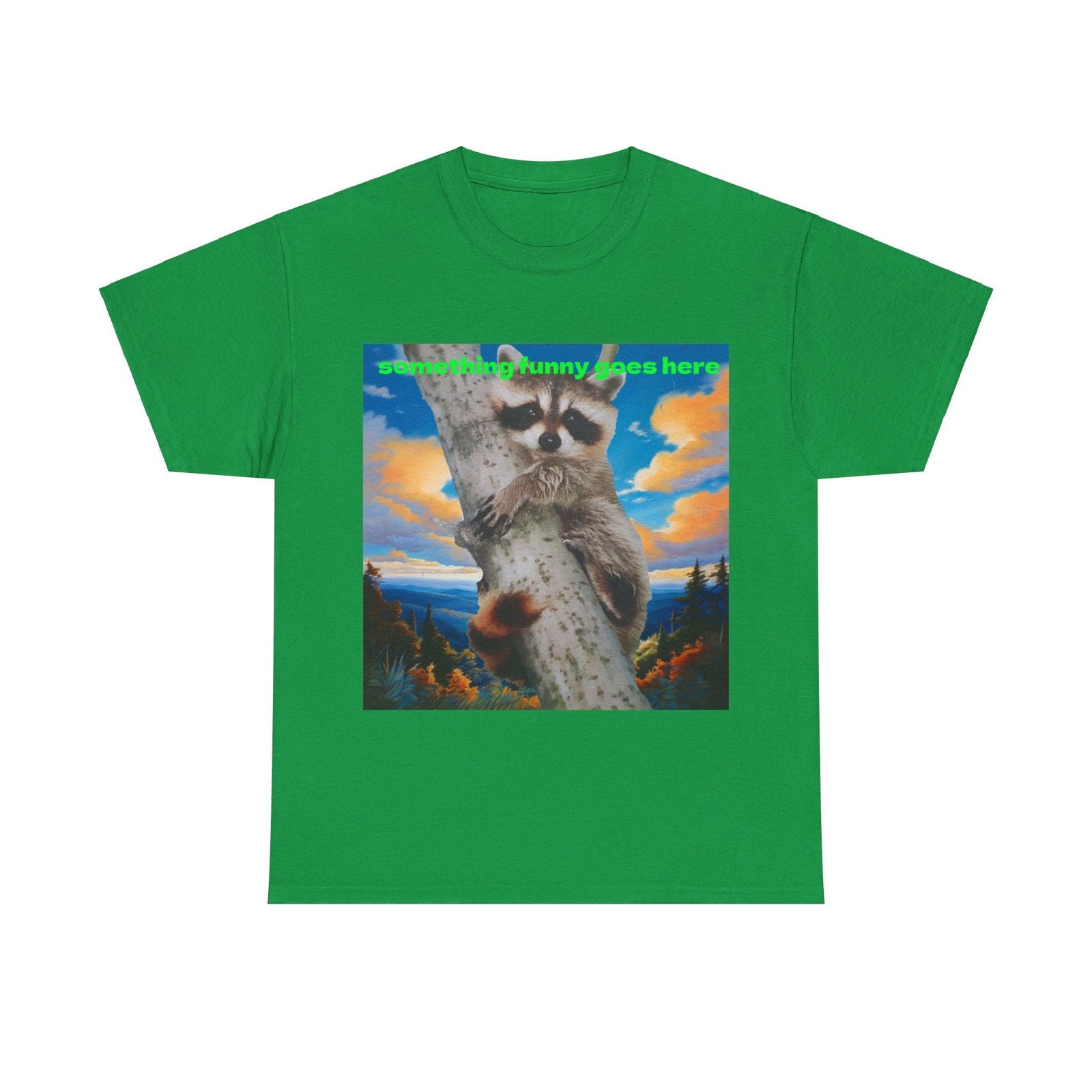 Raccoon Unisex Heavy Cotton Tee - S-Mart Shop Smart Treasures
