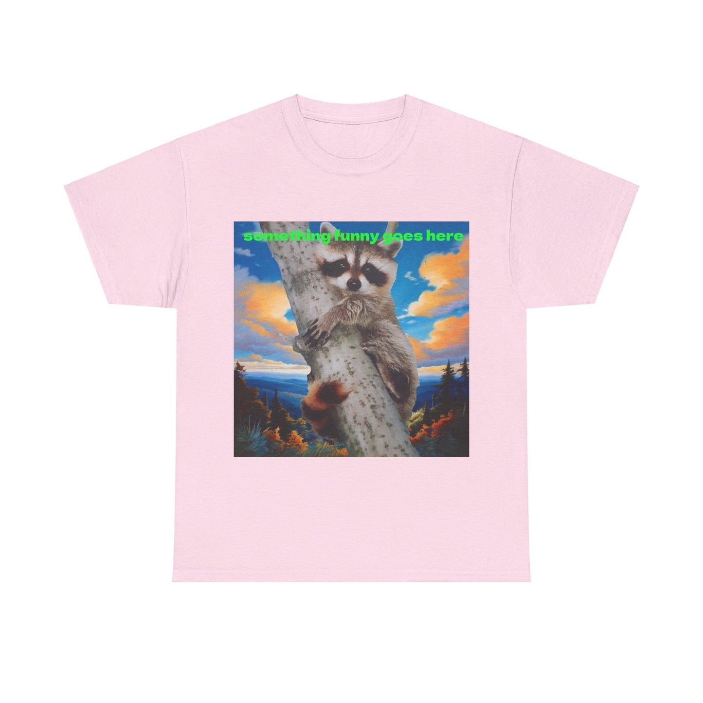 Raccoon Unisex Heavy Cotton Tee - S-Mart Shop Smart Treasures