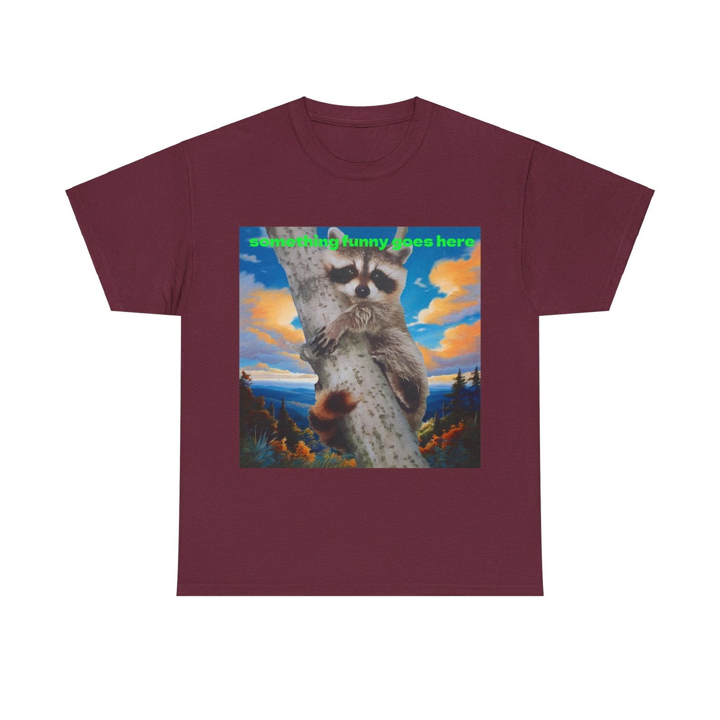 Raccoon Unisex Heavy Cotton Tee - S-Mart Shop Smart Treasures