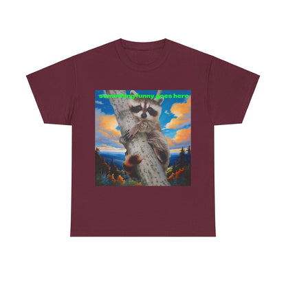 Raccoon Unisex Heavy Cotton Tee - S-Mart Shop Smart Treasures
