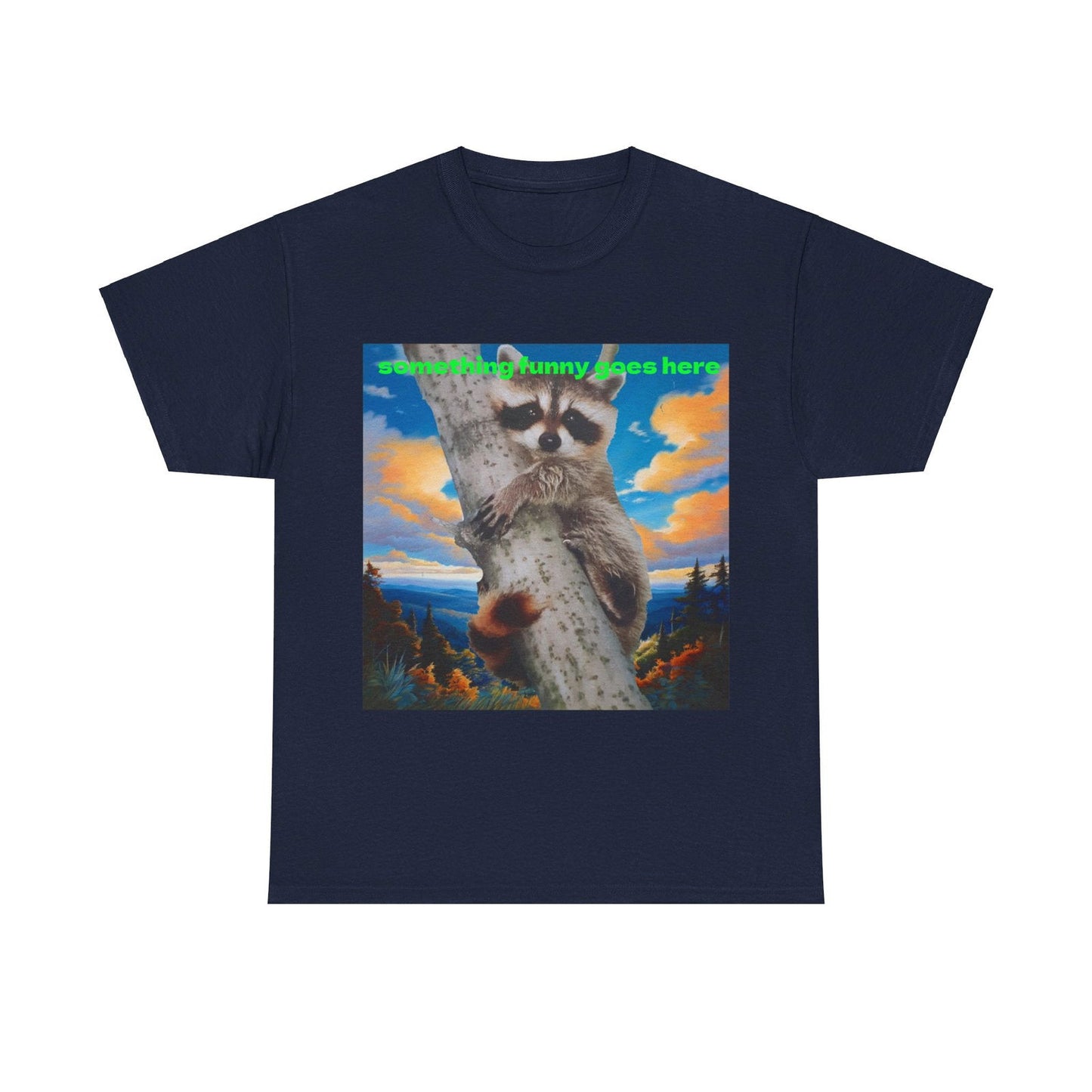 Raccoon Unisex Heavy Cotton Tee - S-Mart Shop Smart Treasures