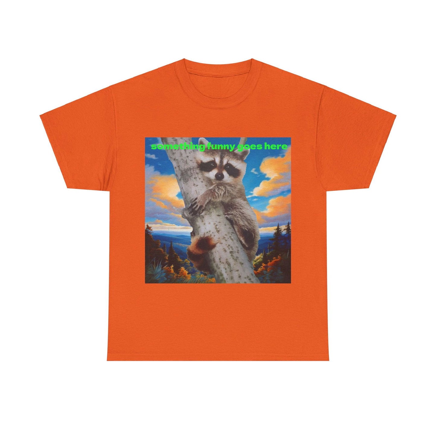 Raccoon Unisex Heavy Cotton Tee - S-Mart Shop Smart Treasures