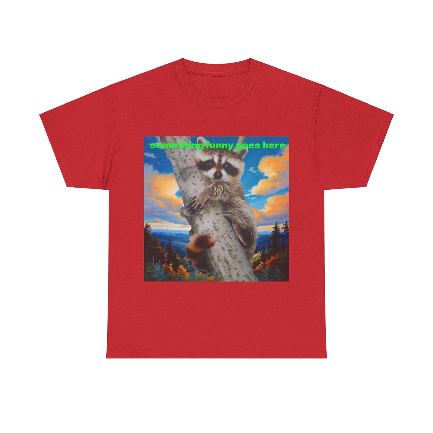 Raccoon Unisex Heavy Cotton Tee - S-Mart Shop Smart Treasures