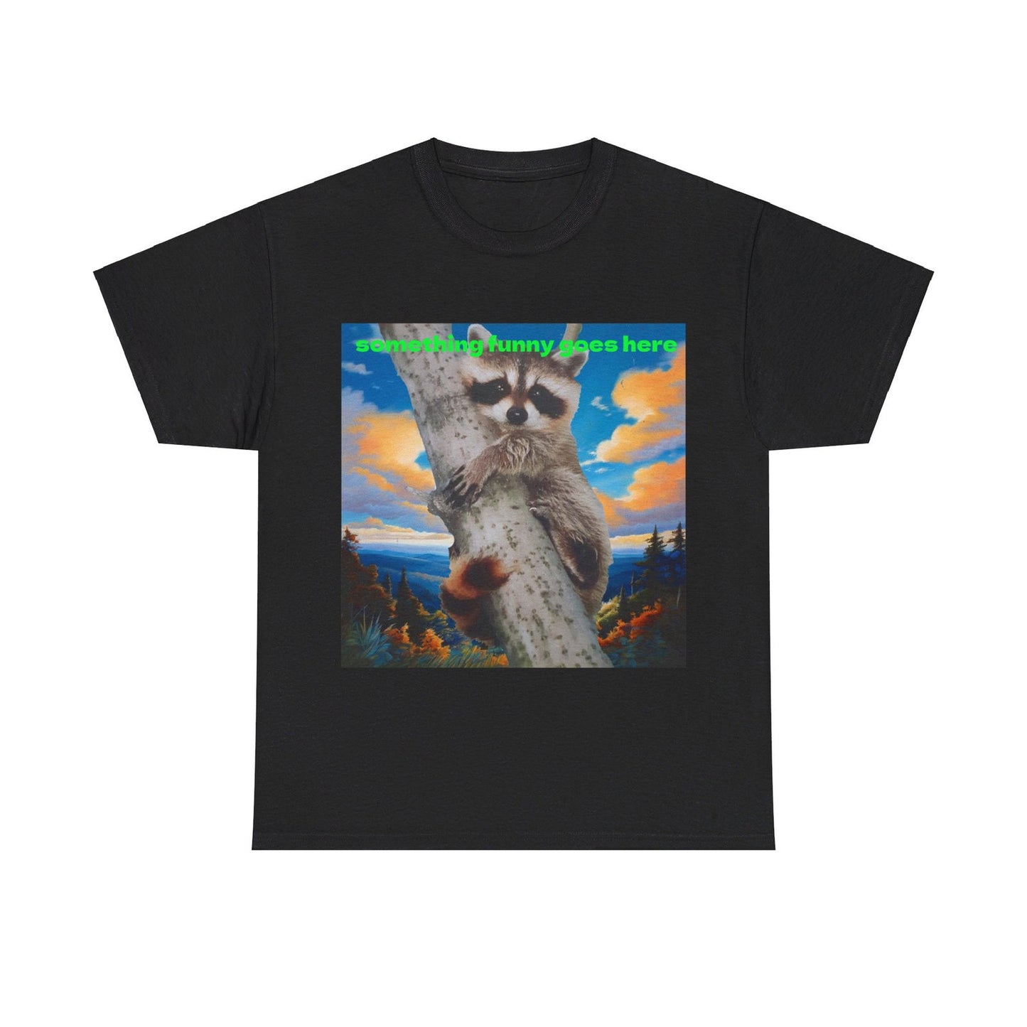 Raccoon Unisex Heavy Cotton Tee - S-Mart Shop Smart Treasures