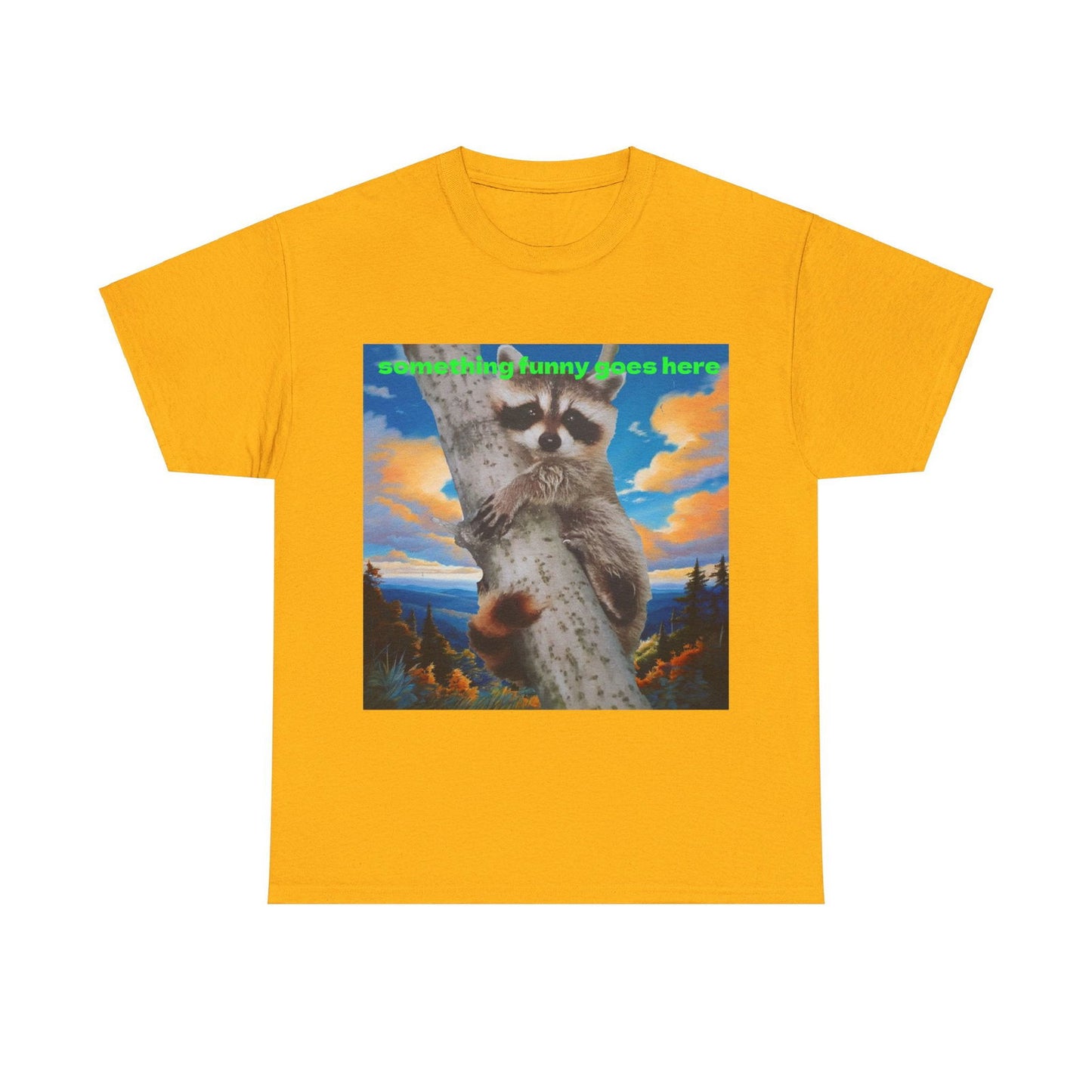 Raccoon Unisex Heavy Cotton Tee - S-Mart Shop Smart Treasures