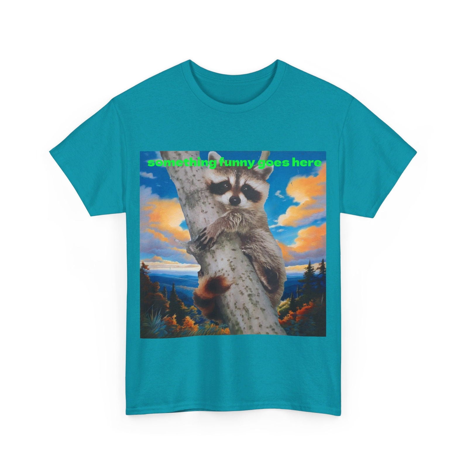 Raccoon Unisex Heavy Cotton Tee - S-Mart Shop Smart Treasures