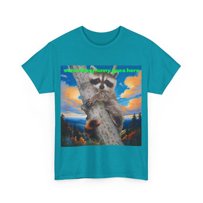 Raccoon Unisex Heavy Cotton Tee - S-Mart Shop Smart Treasures