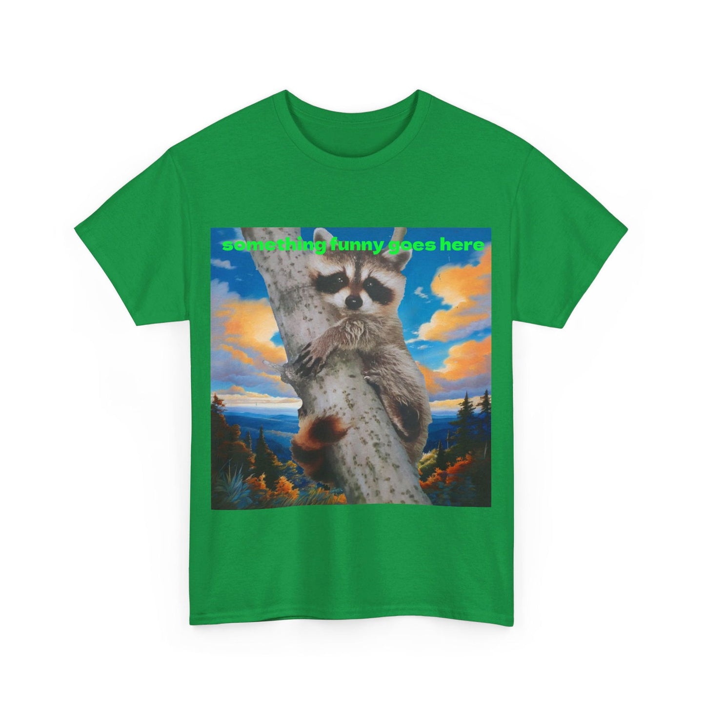 Raccoon Unisex Heavy Cotton Tee - S-Mart Shop Smart Treasures