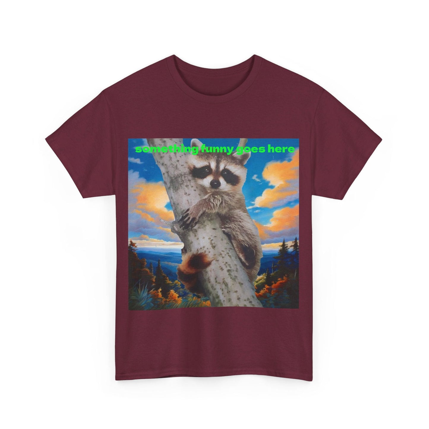 Raccoon Unisex Heavy Cotton Tee - S-Mart Shop Smart Treasures