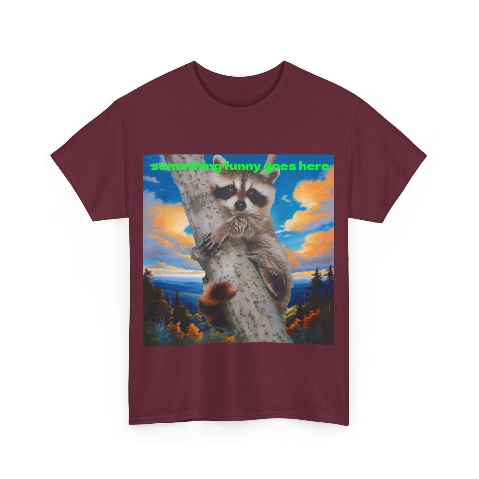 Raccoon Unisex Heavy Cotton Tee - S-Mart Shop Smart Treasures
